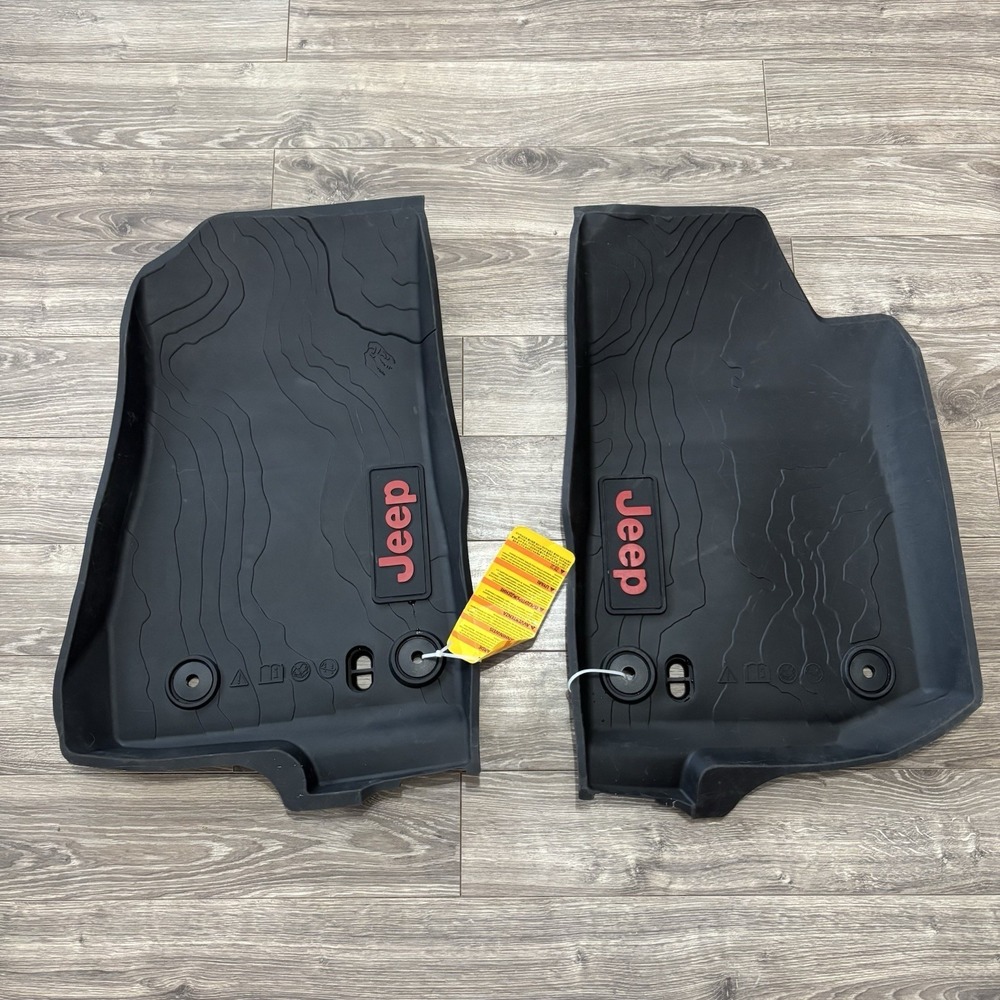 NEW 2018-2026 Jeep Wrangler JLU 2-DOOR  Molded All Weather Slush Floor Mats OEM